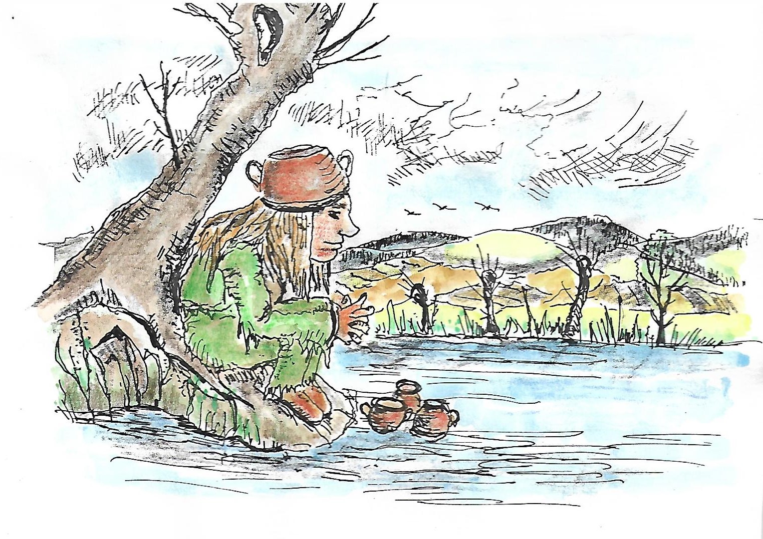 Ilustrace 2 - Vodník sám.jpg